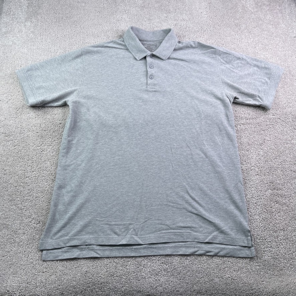 5.11 Tactical Series Shirt Mens Large Gray Professional Polo Short Sleeve Pique